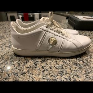 Versace white medusa sneakers